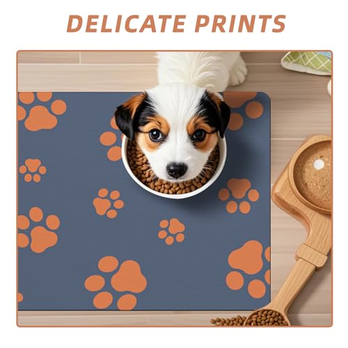 Pet Feeding Mat-Quick Dry Anti-Slip Dog Bowl Mat