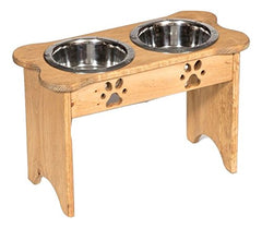 Saving Shepherd Elevated Dog Feeder with Stainless Steel Bowls