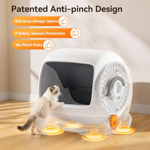 Meowant Large Space Automatic Litter Box for Multiple Cats