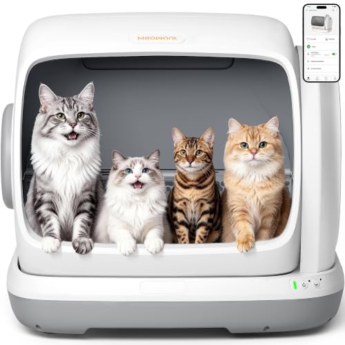 Meowant Large Space Automatic Litter Box for Multiple Cats