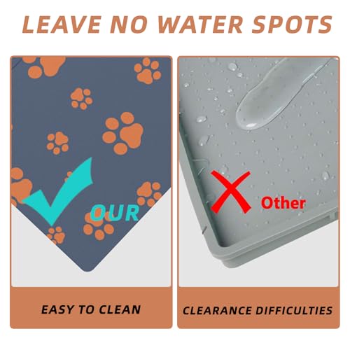 Pet Feeding Mat-Quick Dry Anti-Slip Dog Bowl Mat