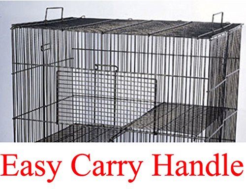 Mcage Three Size, 3 Level with Tight 3/8 Inch Bar Spacing Shelves Ladders for Guinea Pig Ferret Chinchilla Sugar Glider Rats Mice Gerbil Animal Cage