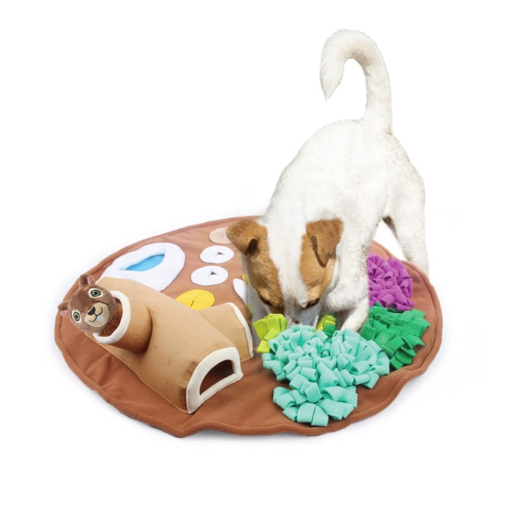 Pet Dog Snuffle Mat Pet Sniffing Training Slow Feeding Pad Blanket Pads Dog Mat Relieve Stress Nosework Puzzle Toy (A)