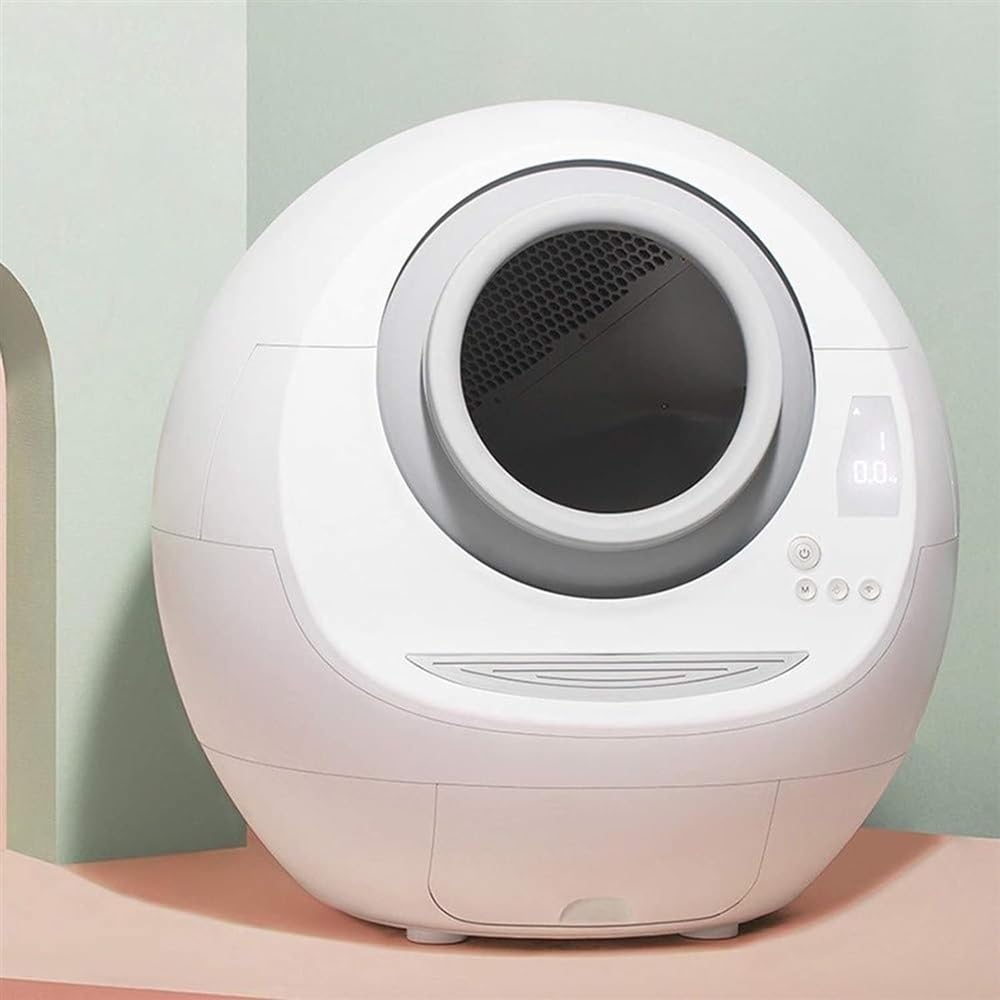 Self-Cleaning Cat Litter Box Fully Enclosed Electric Cleaner Smart Cat Toilet with Deodorant for Cat Weight and Cleaning