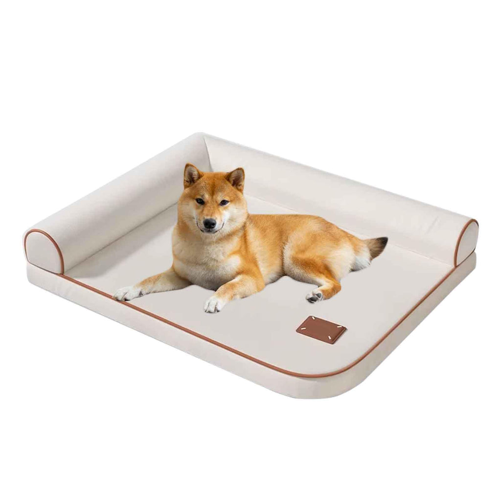 PJDDP L-Shaped Dogs Beds, Cat Sofa Bed, Watertight Dog Mat with Removable Covers, Pet Bolster Mat for Couch, Calming Dog Beds for Small to Large Dogs