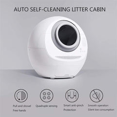 Smart Self-Cleaning Cat Litter Box with Deodorizer