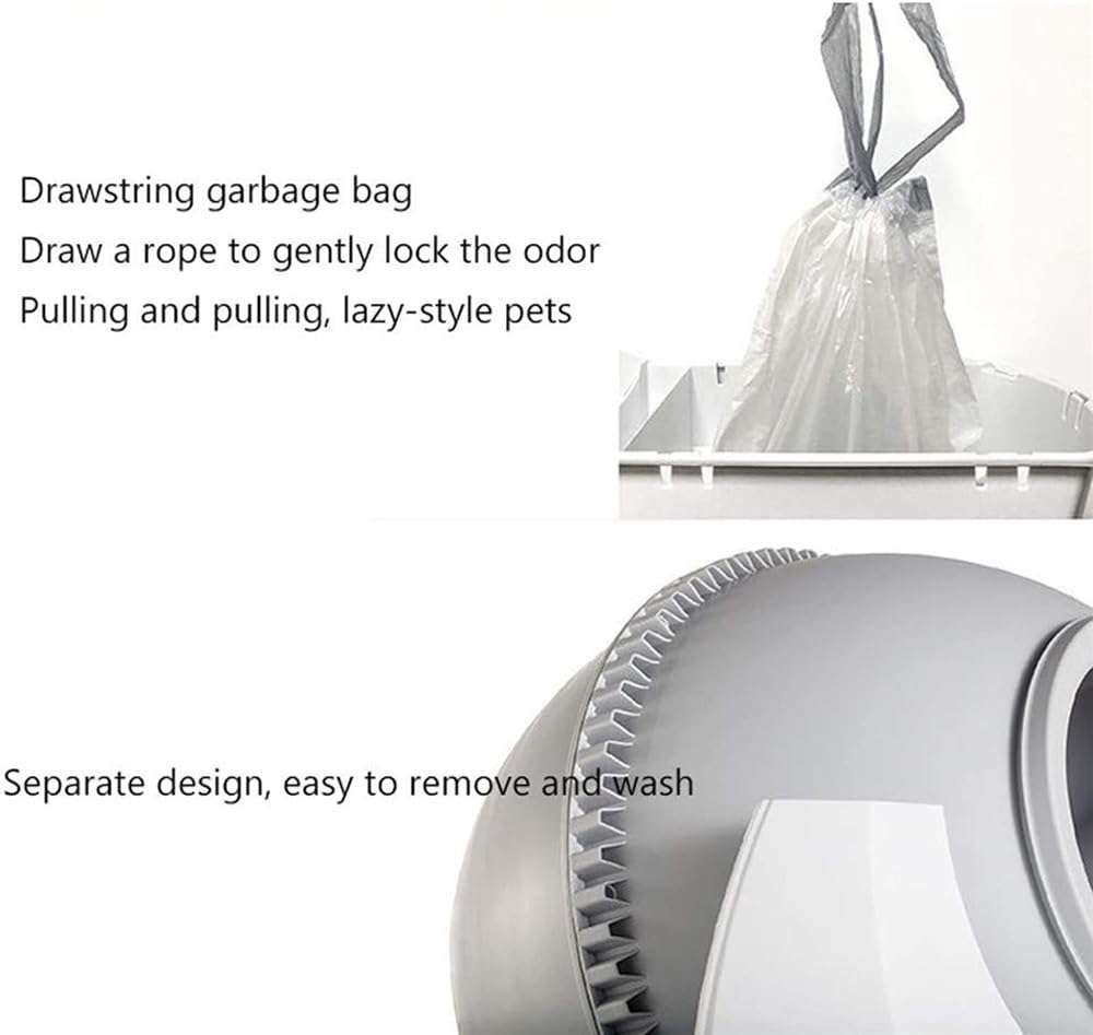 Self-Cleaning Cat Litter Box Fully Enclosed Electric Cleaner Smart Cat Toilet with Deodorant for Cat Weight and Cleaning