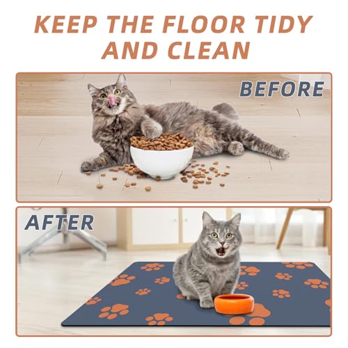 Pet Feeding Mat-Quick Dry Anti-Slip Dog Bowl Mat