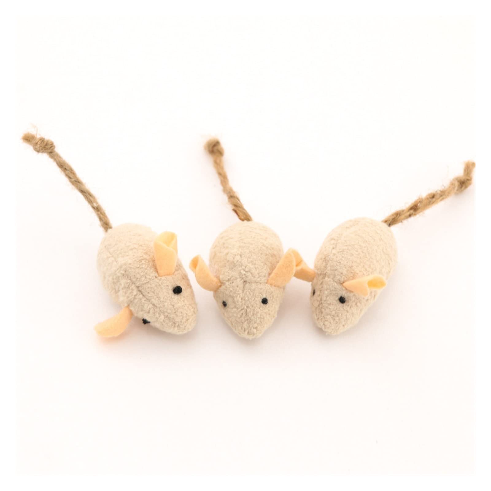 3-Piece Catnip Plush Toy Set for Interactive Cat Play