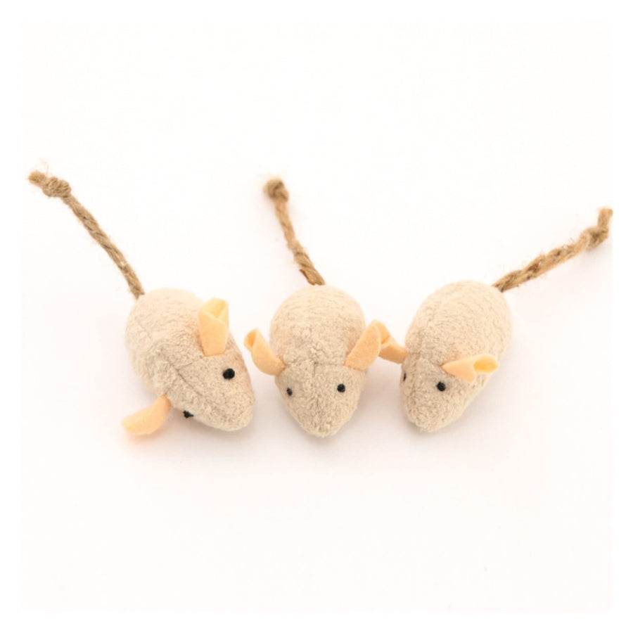3-Piece Catnip Plush Toy Set for Interactive Cat Play