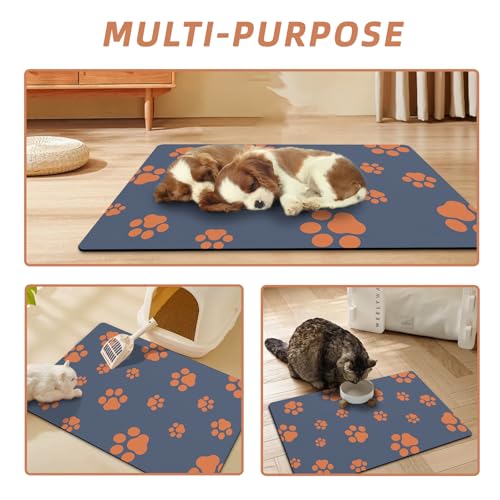 Pet Feeding Mat-Quick Dry Anti-Slip Dog Bowl Mat