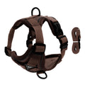 Pet Reflective Nylon Dog Harness Without Tension Adjustable Dog Vest for Safe Traction Walking and Running (E L)