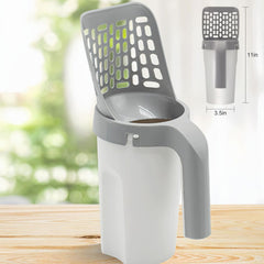 Upgraded Cat Litter Scooper with Holder & Waste Bags
