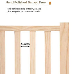 Yuidaaavzz Freestanding Wooden Pet Gate & Playpen Fence