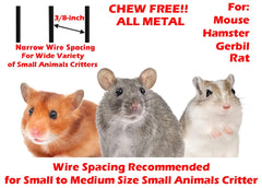 Mcage 3-Level Small Animal Cage with Shelves & Ladders