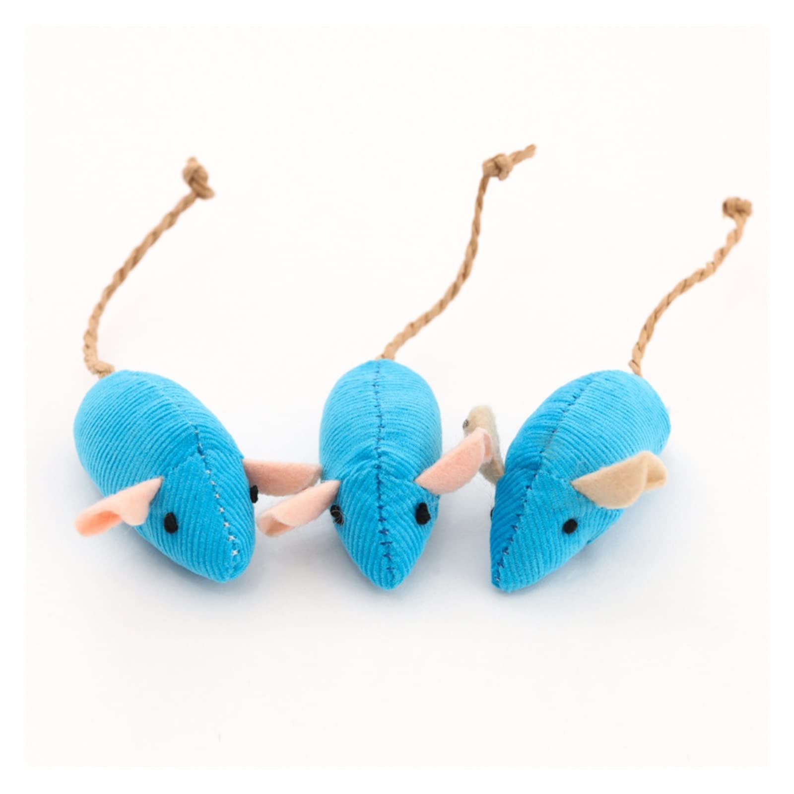 3-Piece Catnip Plush Toy Set for Interactive Cat Play