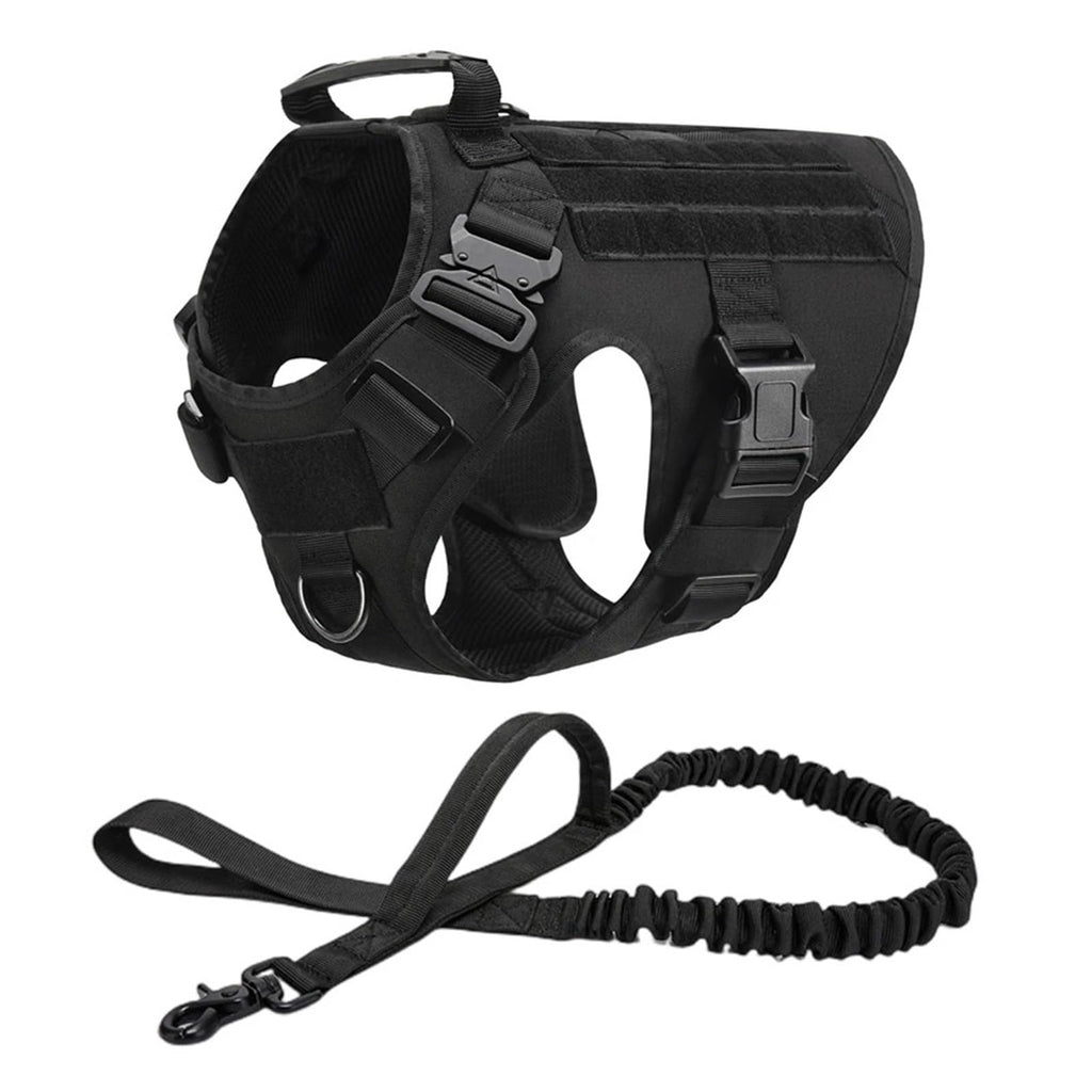 Tactical Military Vest Pet German Shepherd Golden Retriever Tactical Training Dog Harness and Leash Set for All Breeds Dogs
