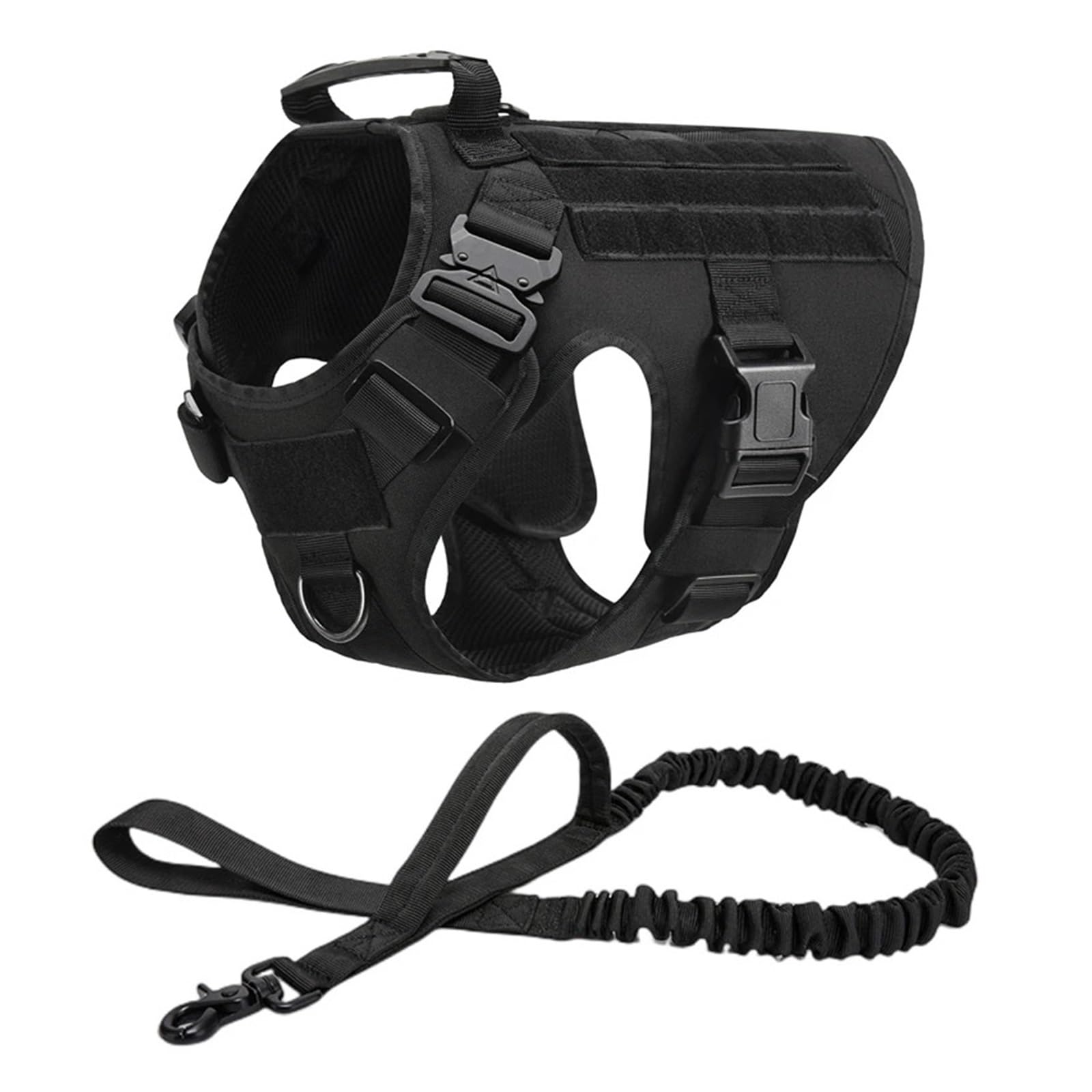 Tactical Military Vest Pet German Shepherd Golden Retriever Tactical Training Dog Harness and Leash Set for All Breeds Dogs