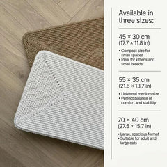 Wall-Mounted Natural Sisal Cat Scratching Mat for Cats