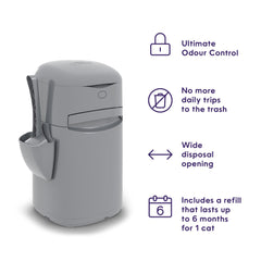 Litter Genie Easy Roll Cat Litter Waste Disposal Pail
