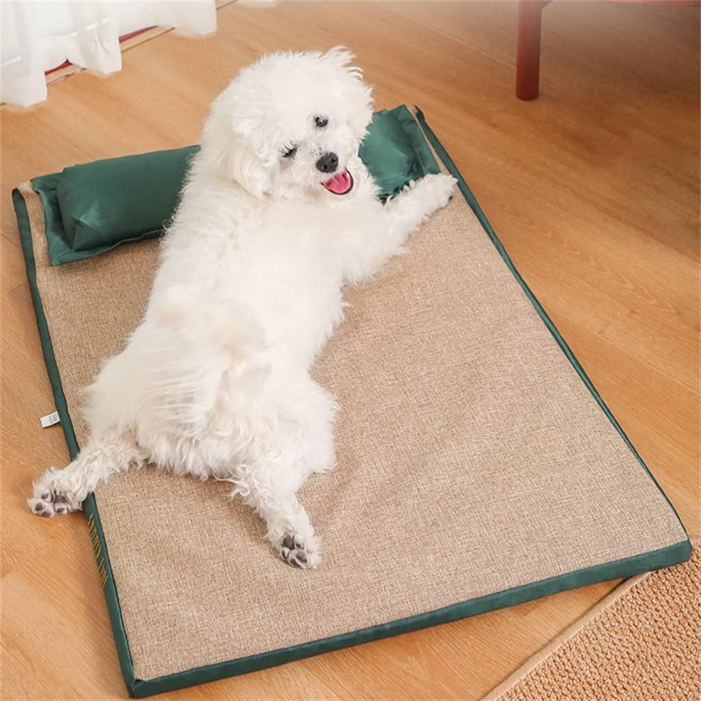XXGDCOLP Pet Dog Sleeping Mat Cool Kennel Bed Blanket Floor Four Seasons Supplies