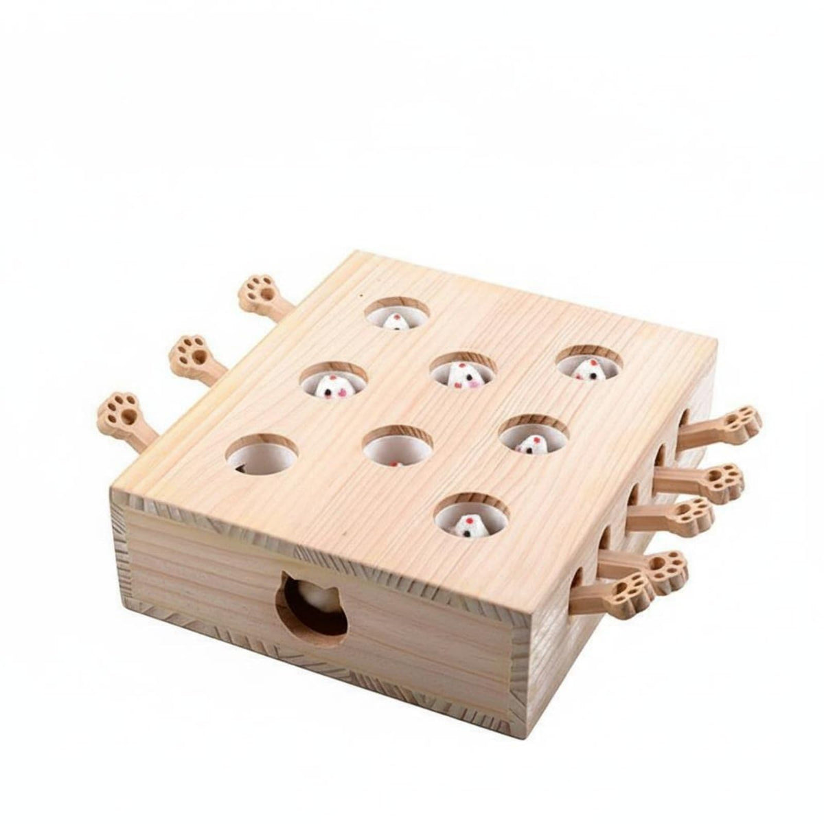 Wooden Interactive Rodent Puzzle & Activity Box Toy