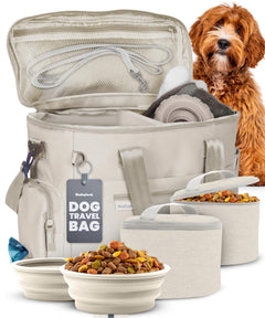 Rubyloo Doggy Bag Travel Feeding Kit with Bowls & Containers