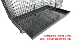 Mcage 3-Level Small Animal Cage with Shelves & Ladders
