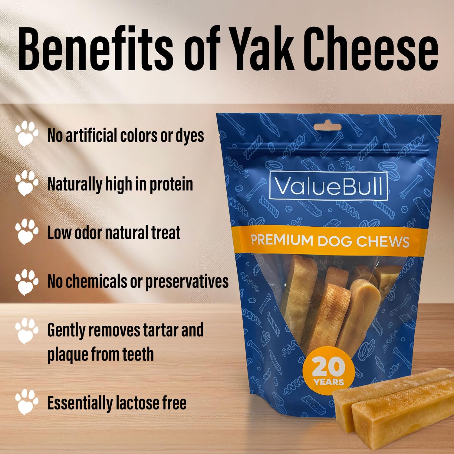 ValueBull Yak Cheese for Dogs by the Pound