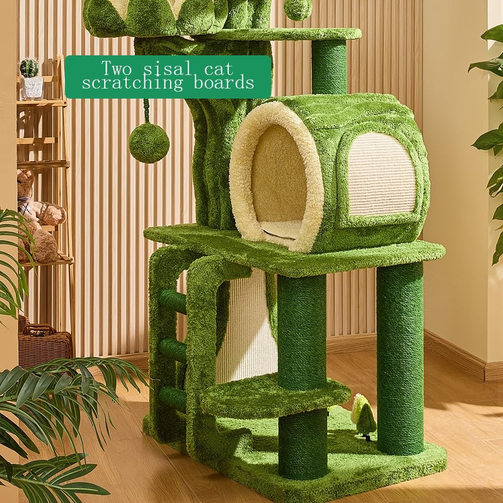 Indoor Lotus Shaped Cat Climbing Frame Large Tree Toy Cat Condo