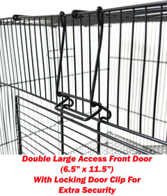 Mcage 3-Level Small Animal Cage with Shelves & Ladders