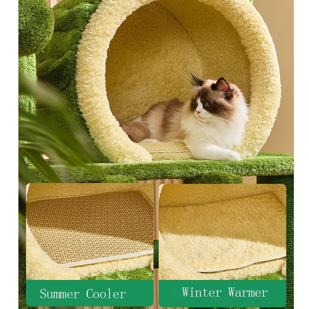 Indoor Lotus Shaped Cat Climbing Frame Large Tree Toy Cat Condo