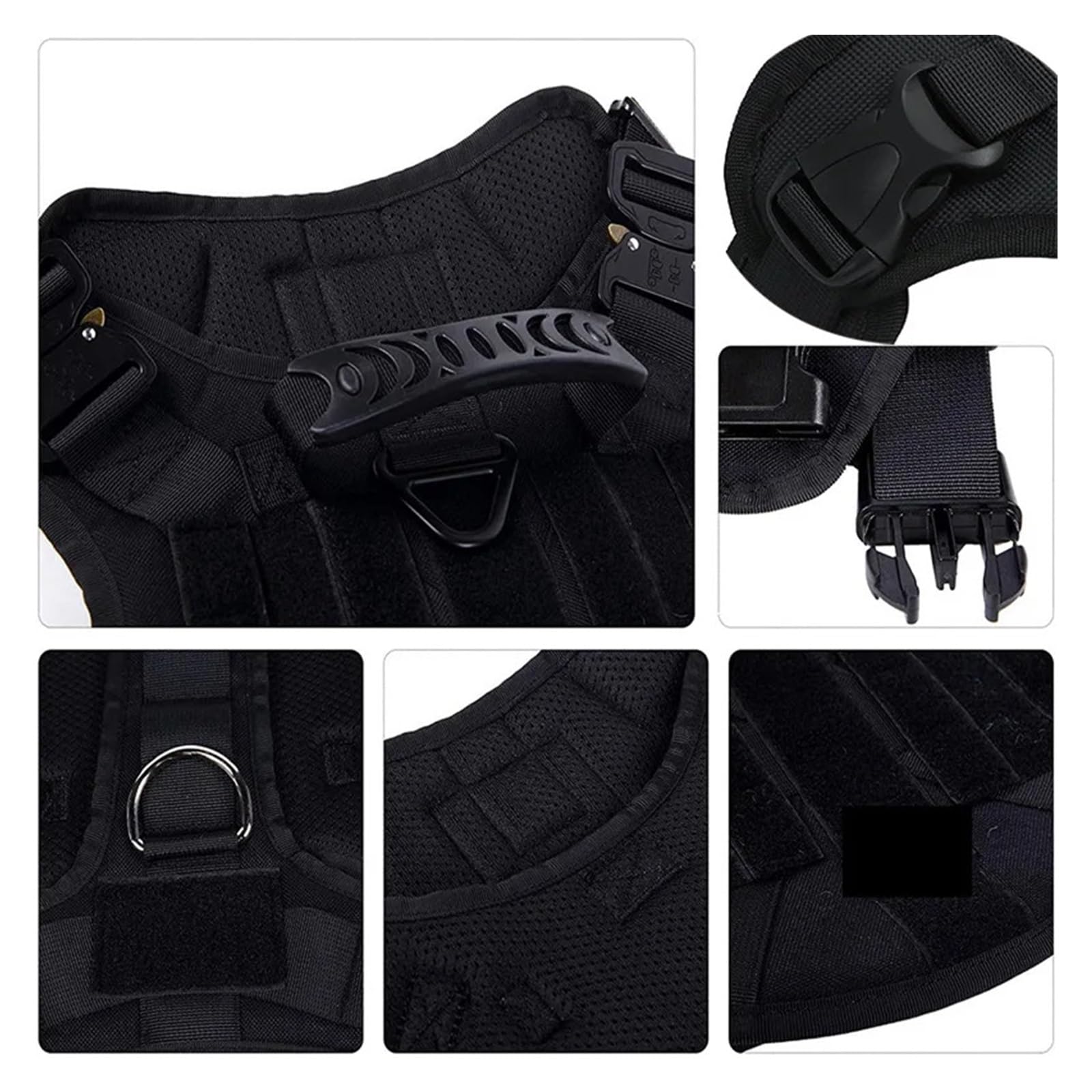 Tactical Military Vest Pet German Shepherd Golden Retriever Tactical Training Dog Harness and Leash Set for All Breeds Dogs