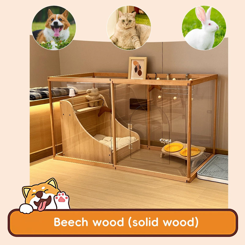 Puppy Playpen - 270° Rotatable Dog BER for Home, DIY Pet Pen for Puppies, ies, Cats & Pigs - Easy Assembly C Design, Versatile S Combinats