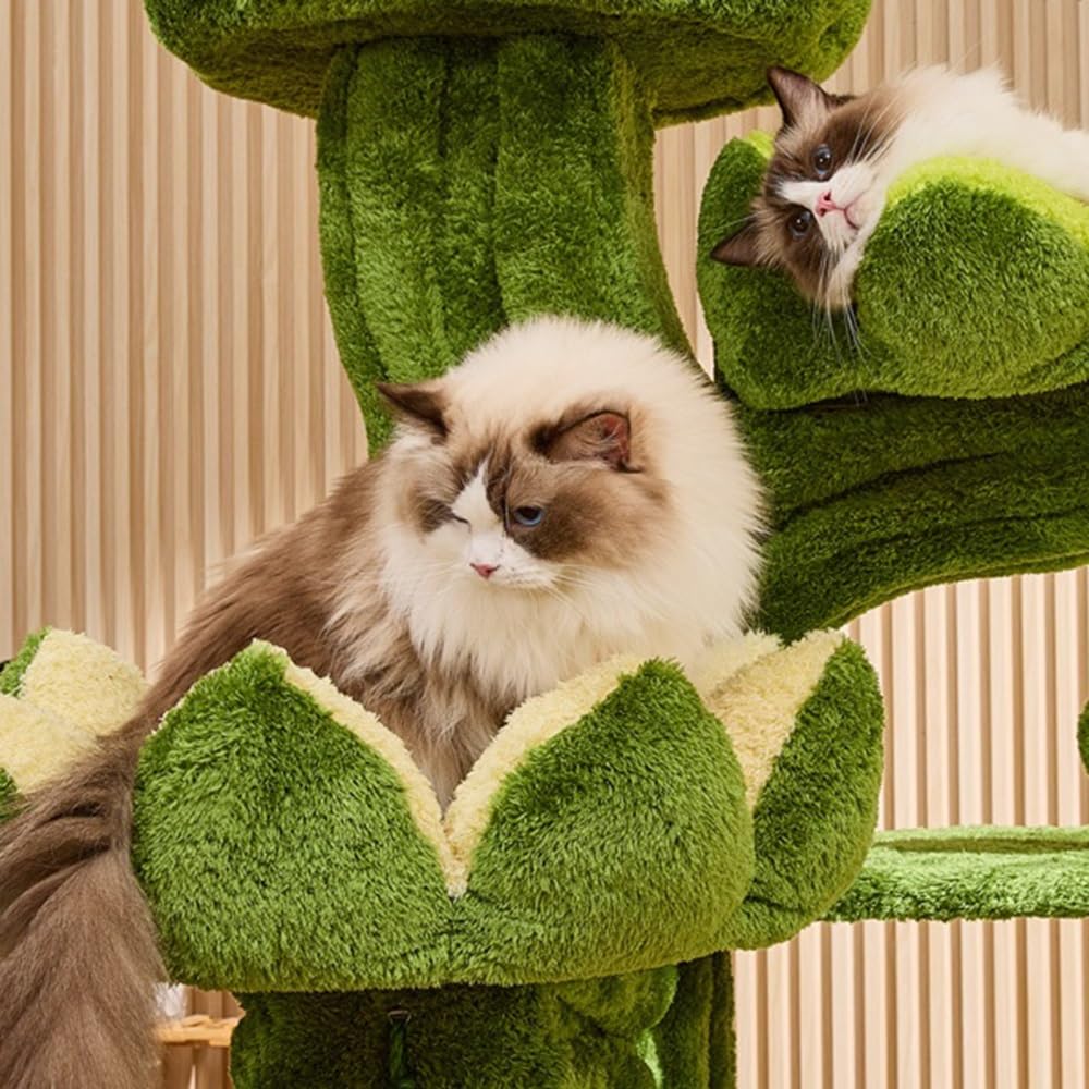 Indoor Lotus Shaped Cat Climbing Frame Large Tree Toy Cat Condo