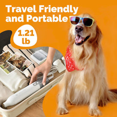 2-in-1 Pet Hair Dryer & Grooming Brush with 4 Nozzles
