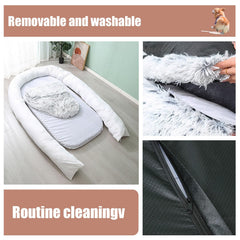 CUIYMXSC Fluffy Calming Pet Bed for Dogs & Indoor Cats