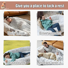 CUIYMXSC Fluffy Calming Pet Bed for Dogs & Indoor Cats