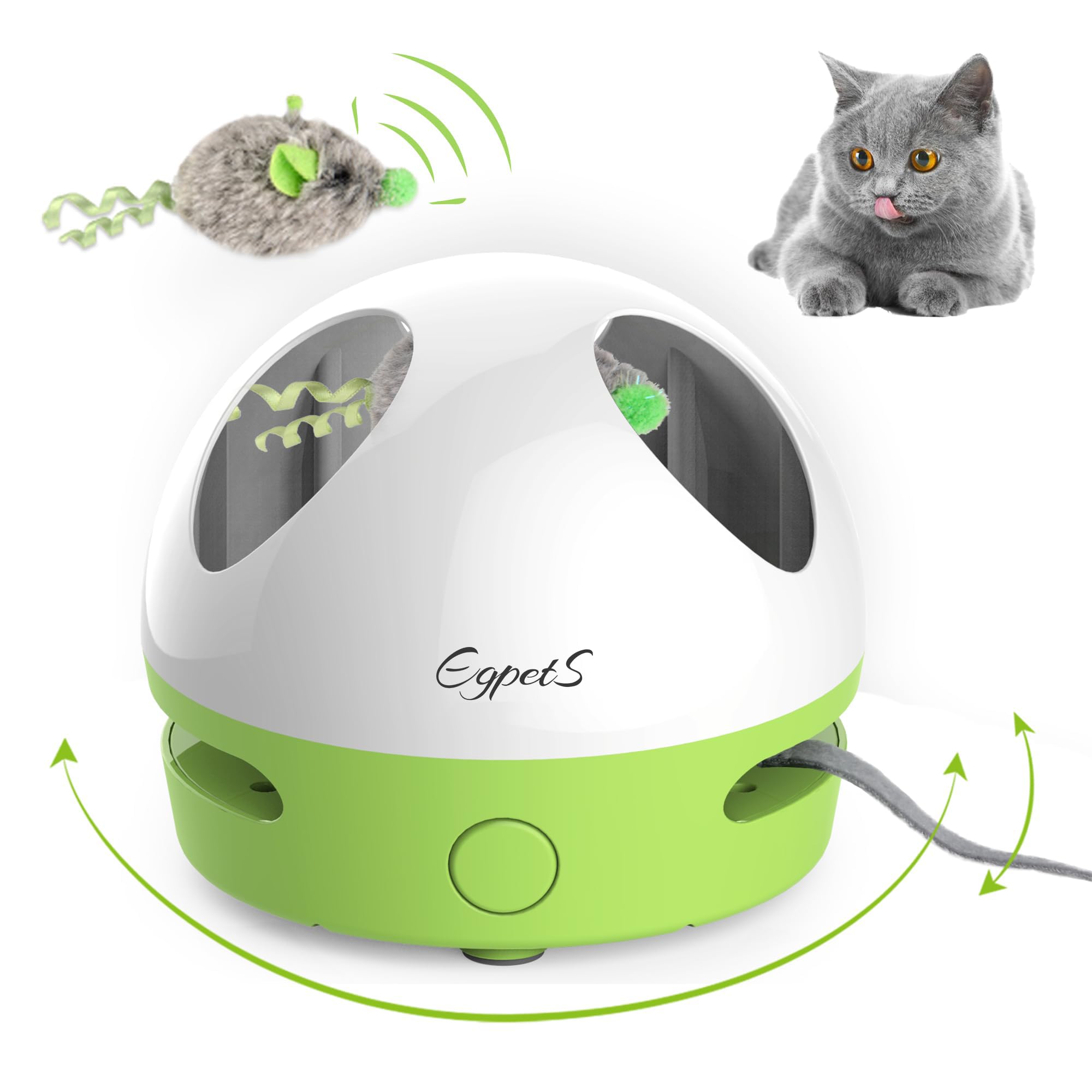 EGPETS Cat Toy, Hide Mouse Cat Toy