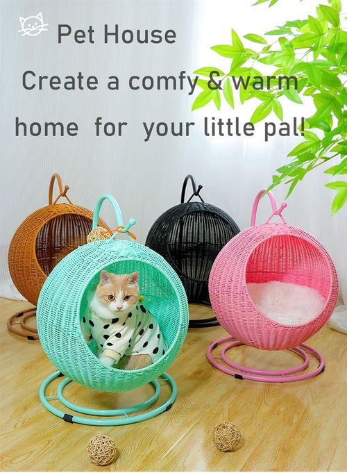 AYGJKIE Hanging Cat Hammock Bed with Removable Cushion