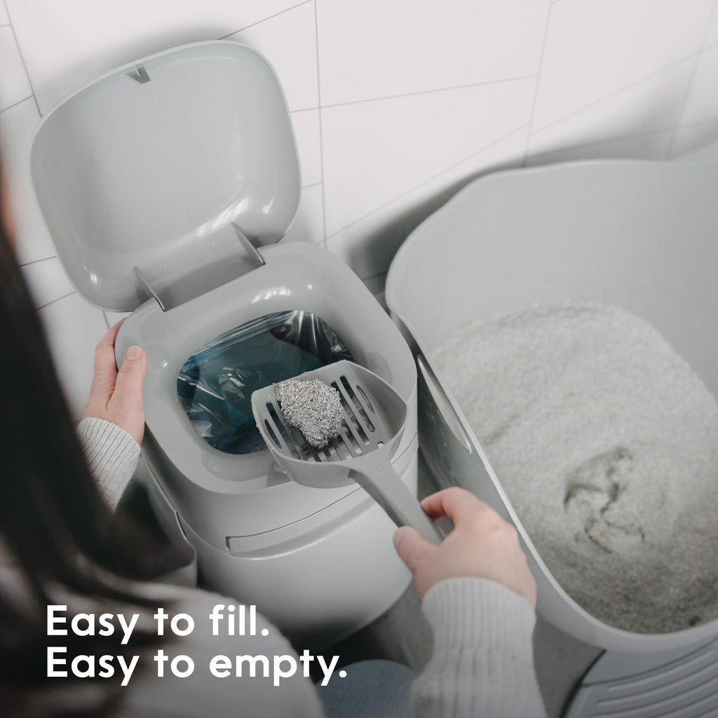 Litter Genie Easy Roll Pail Cat Litter Box Waste Disposal System