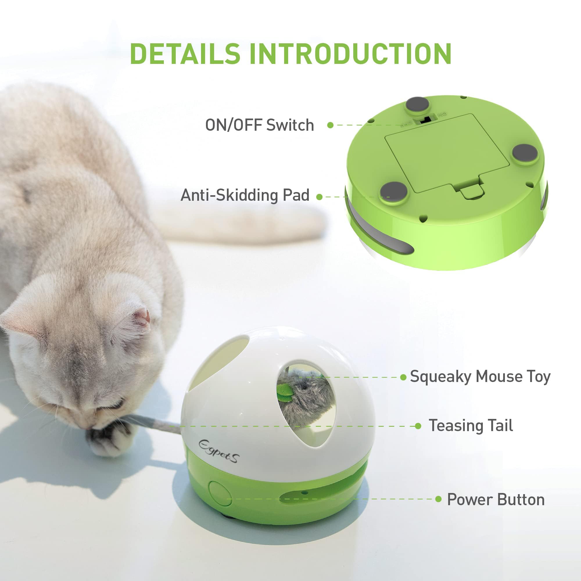 EGPETS Cat Toy, Hide Mouse Cat Toy