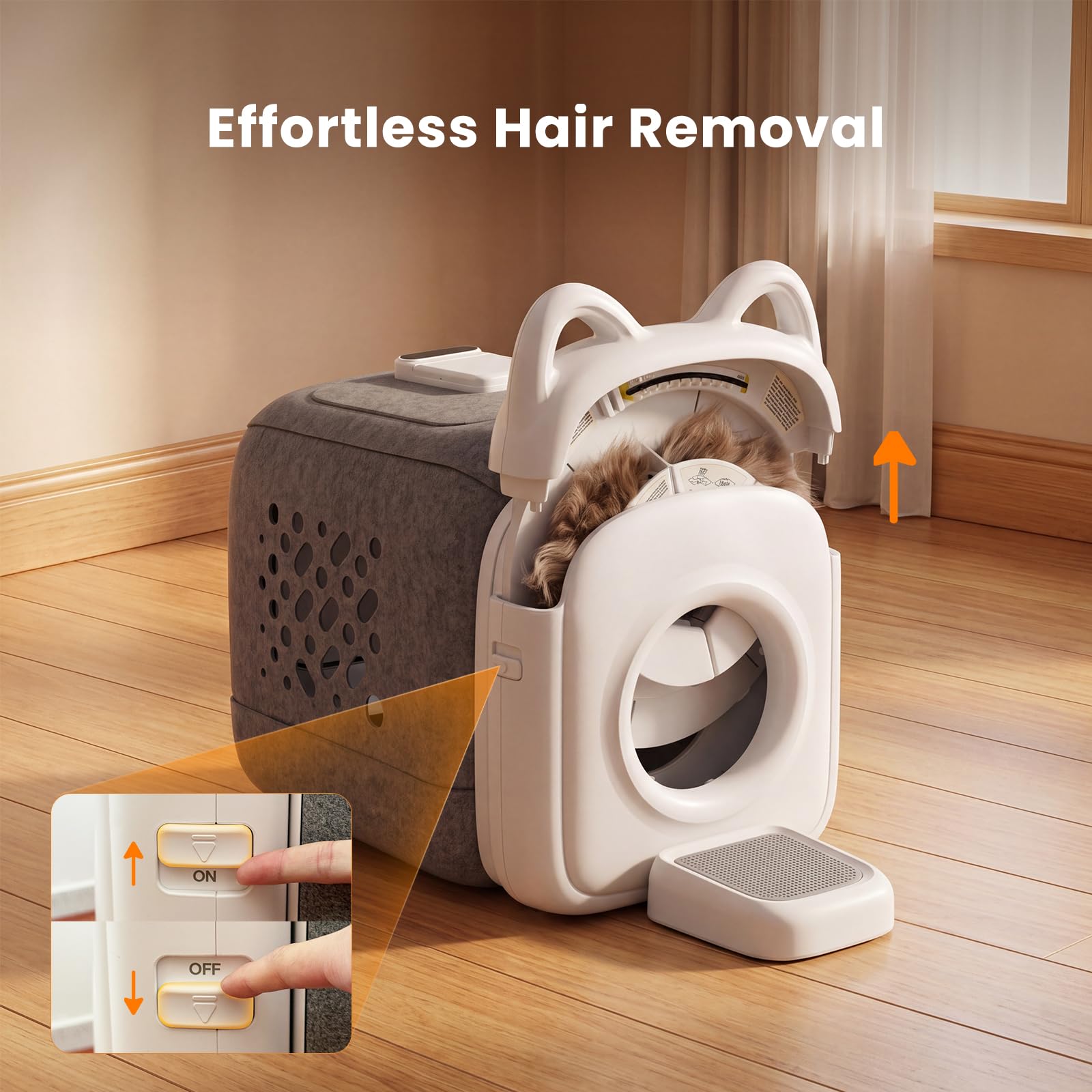 PawSwing Pro Cat Self Grooming House with Smart Feeder & Tracking Sensor