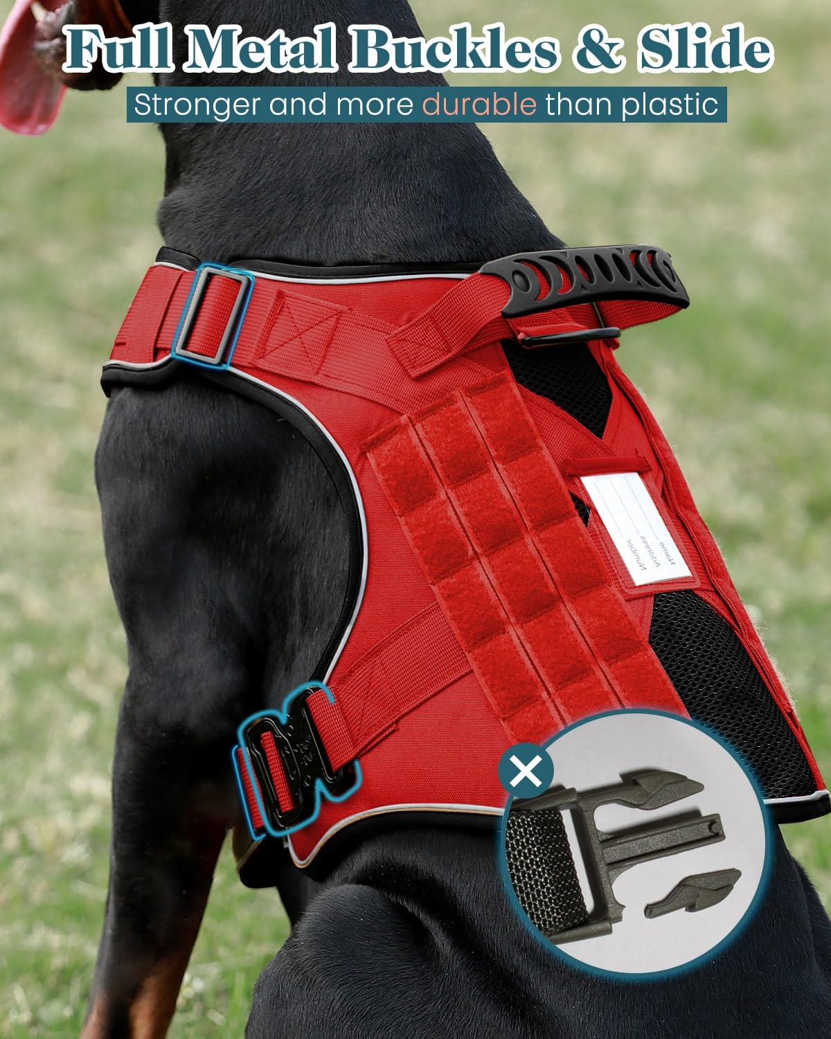 Green Dog Treat Pouch and Service Dog in Training Vest Kit, One-Hand Magnetic Treat Bag with Silicone Liner for Medium Dogs,Reflective No Pull Harness with Handle, 6 Patches and Metal Buckles