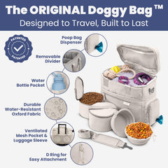 Rubyloo Doggy Bag Travel Feeding Kit with Bowls & Containers