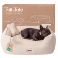 Orthopedic Dog Bed for Dogs, Puppies&Cats - Fluffy Comfort Pet Bed w/Memory Foam, Dog Pillow, Non-Slip Bottom&Durable Zipper. Cooling Crate Pad w/Chew Proof, Washable&Waterproof Cover