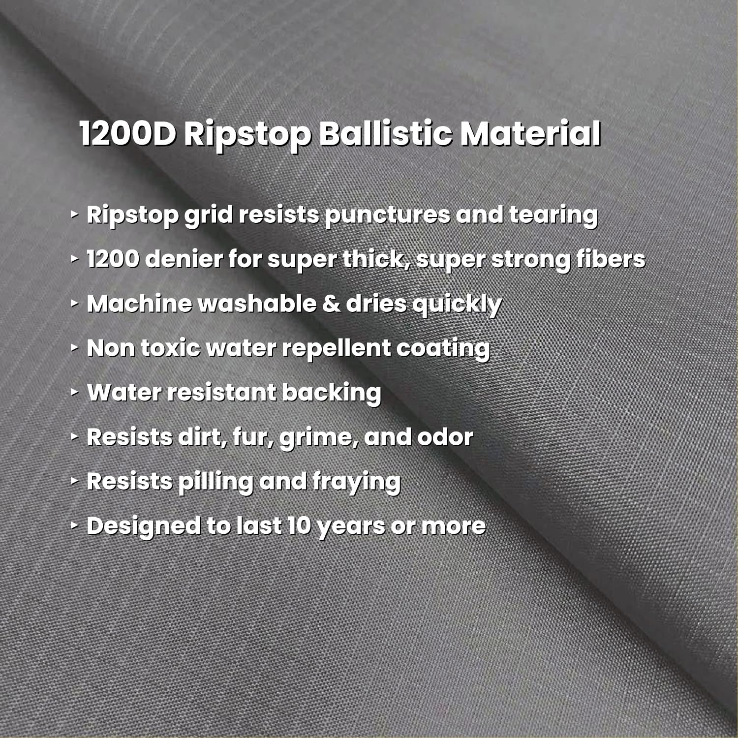 K9 Ballistics Tough Rip-Stop Dog Crate Pad - Washable, Durable and Water Resistant Dog Crate Beds - Sizes: Small, Medium, Large, XL, XXL. Fits in Crate