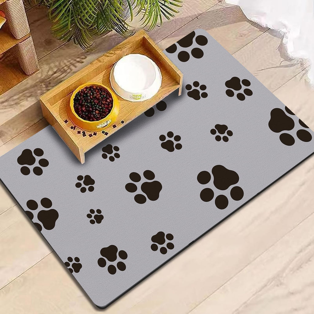 Pet Feeding Mat-Quick Dry Anti-Slip Dog Bowl Mat