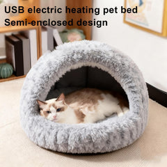 Heated Cat Bed & Warm Cozy Nest for Kittens and Cats