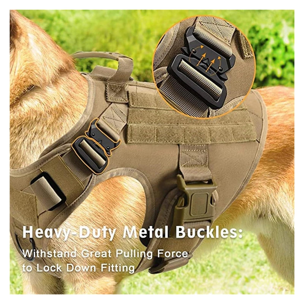 Tactical Military Vest Pet German Shepherd Golden Retriever Tactical Training Dog Harness and Leash Set for All Breeds Dogs